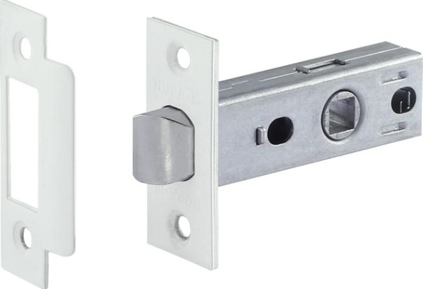 Защелка дверная НОРА-М С-45 "Белая" [18290]