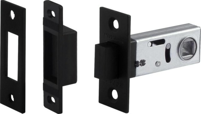 Защелка дверная НОРА-М С-50М магнитная "Черная" [18534]