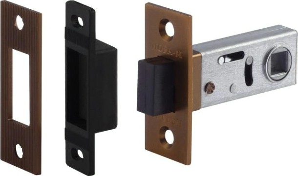 Защелка дверная НОРА-М С-50М магнитная "Матовый кофе" [17218]