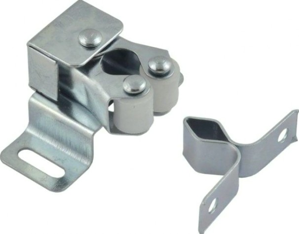 Защелка мебельная НОРА-М №1 роликовая "Хром" [9483]