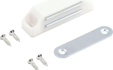 Защелка мебельная НОРА-М №2 магнитная "Белая" [9492]
