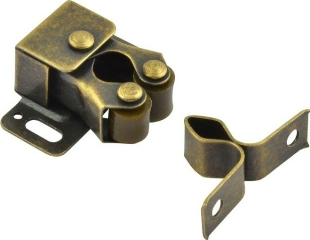 Защелка мебельная НОРА-М №2 роликовая "Старая бронза" [15514]