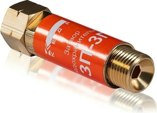 Затвор предохранительный Кедр ЗП-3Г (пропан, ацетилен), на вход резака /горелки, м16х1 [8007048]