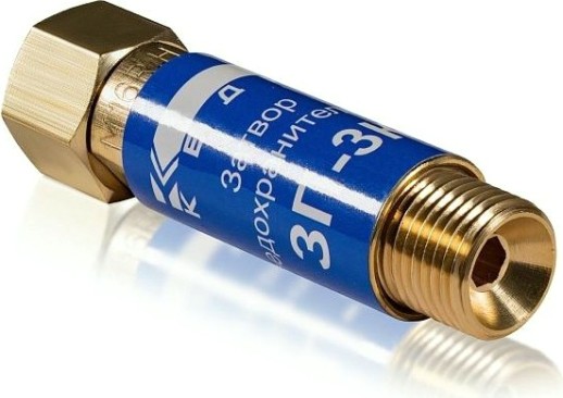 Затвор предохранительный Кедр ЗП-3К (кислород), на вход резака /горелки, м16х1,5 [8007049]