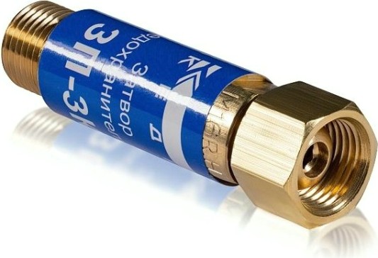 Затвор предохранительный Кедр ЗП-3К (кислород), на вход резака /горелки, м16х1,5 [8007049]