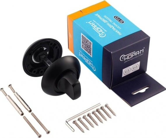 Завертка дверная НОРА-М НФ-А "Черная" [17245]