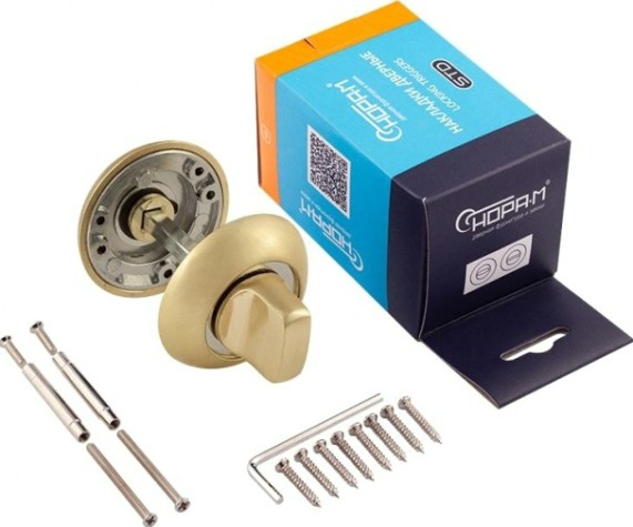 Завертка дверная НОРА-М НФ-А "Матовое золото" [7659]