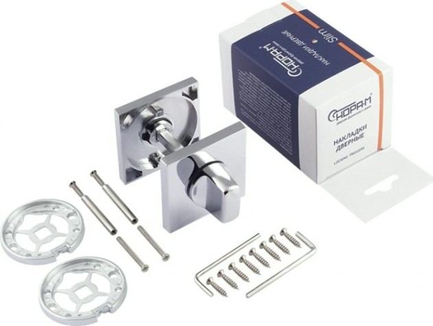 Завертка дверная НОРА-М НФ-К Slim "Хром" [18648]