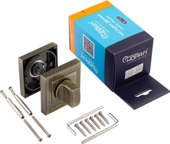 Завертка дверная НОРА-М НФ-К "Старая бронза" [15495]