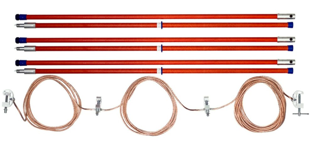 Заземление Антиток ЗПЛ-220-3 Д переносное для ВЛ до 220 кв 35 кв мм 3 штанги [388871]