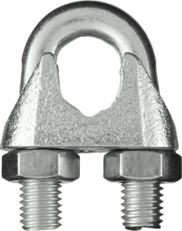 Зажим DIN 741 для стальных канатов оцинкованные STAYER MASTER троса 19мм, 8 шт, [30535-19]