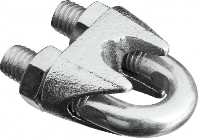 Зажим DIN 741 для стальных канатов оцинкованные STAYER MASTER троса 19мм, 8 шт, [30535-19]