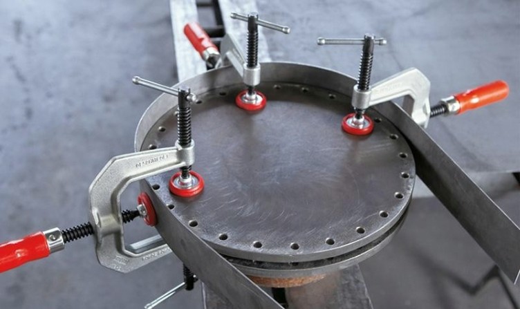 Зажим для кромок BESSEY KT8-3 С-образный с тремя винтами [BE-KT8-3]