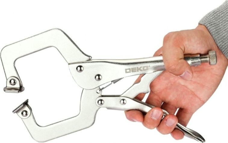 Зажим с фиксатором DEKO HT34 сварочные 280 мм [065-1106]