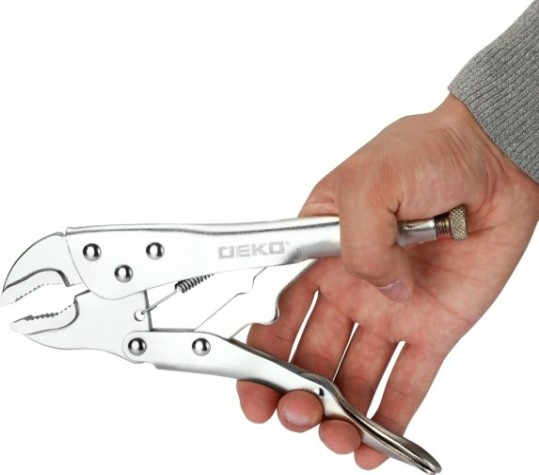 Зажим с фиксатором DEKO HT38 220 мм [065-1112]