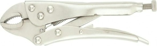 Зажим Sparta 180 мм ручной, полукруглый захват [184205]