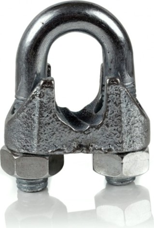Зажим троса 24 мм DIN 741 оцинкованный [00001032]