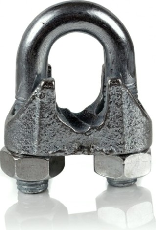 Зажим троса 30 мм DIN 741 оцинкованный [00000048]