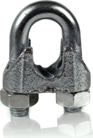 Зажим троса 40 мм DIN 741 оцинкованный