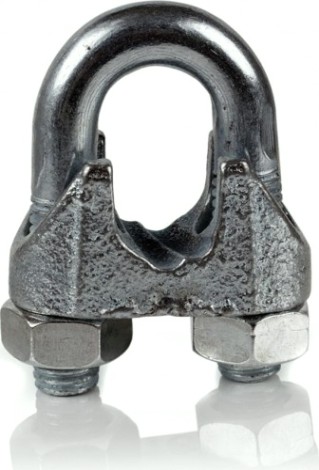 Зажим троса 6 мм DIN 741 оцинкованный [00000039]