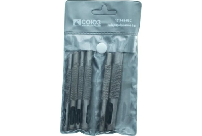 Зенкер ручной СОЮЗ 1017-05-06С 6шт, 3,2-8,0 мм