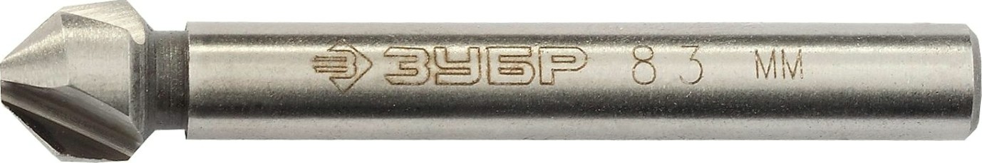 Зенкер ЗУБР ЭКСПЕРТ d 8,3x50мм, конусный, для раззенковки м4 [29730-4]
