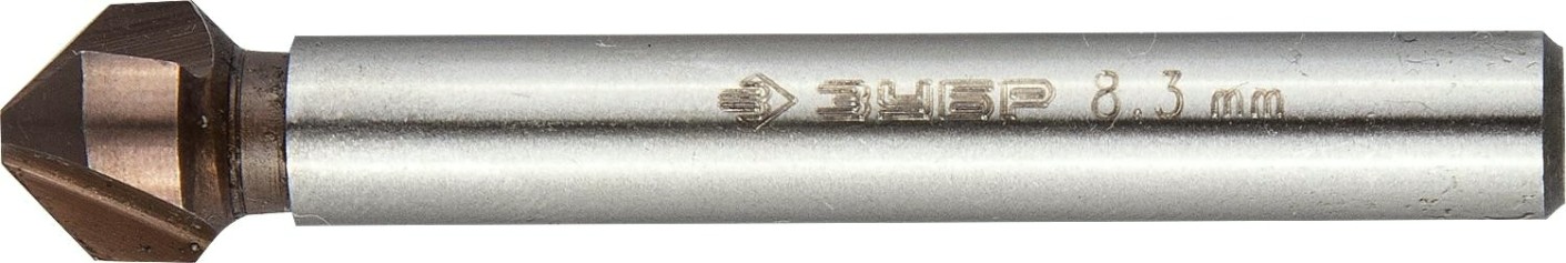 Зенкер ЗУБР ЭКСПЕРТ d 8,3x50мм, конусный, кобальтовое покрытие, для ра [29732-4]