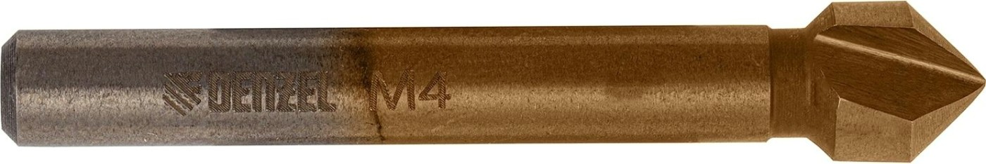 Зенковка по металлу Denzel М4, HSS конусная под цилиндрический хвостовик [72302]