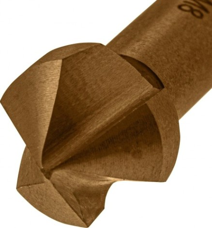 Зенковка по металлу Denzel М8, HSS конусная под цилиндрический хвостовик [72308]