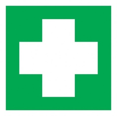 Знак медицинского назначения REXANT 56-0071 (уп. 5 штук) "Аптечка первой медицинской помощи" 200*200мм [56-0071]