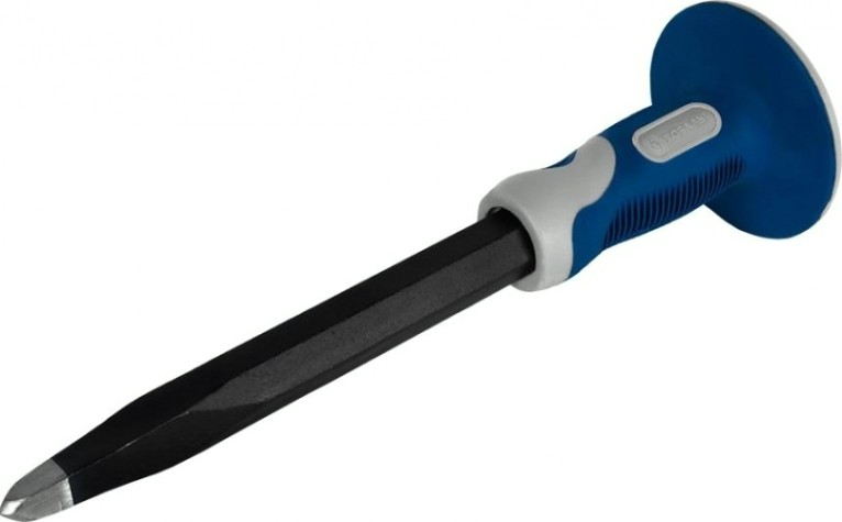 Зубило Кобальт 249-594 пикообразное 4х300 мм с протектором