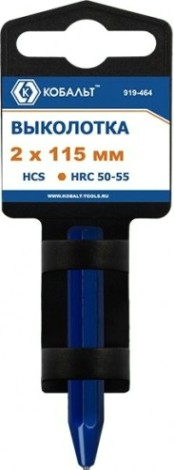 Зубило Кобальт 919-464 выколотка 2х115 мм Зубило Кобальт 919-464 выколотка 2х115 мм