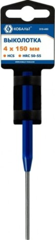 Зубило Кобальт 919-488 выколотка 4х150 мм Зубило Кобальт 919-488 выколотка 4х150 мм