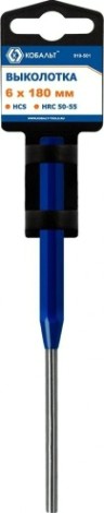 Зубило Кобальт 919-501 выколотка 6х180 мм Зубило Кобальт 919-501 выколотка 6х180 мм