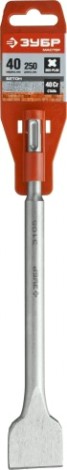 Зубило SDS-plus ЗУБР плоское широкое 40x250 мм [29233-40-250]