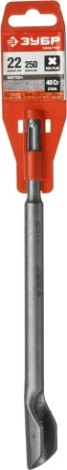 Зубило SDS-plus ЗУБР штробер полукруглое 22x250 мм [29235-22-250]