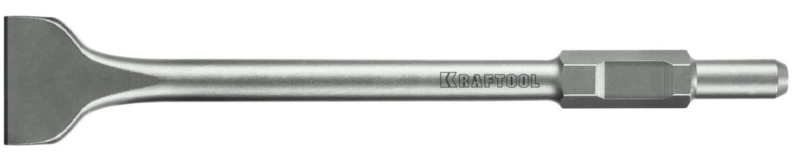 Зубило шестигранное KRAFTOOL 29345-75-450 hex 30 alligator лопаточное, 75х450 мм Зубило шестигранное KRAFTOOL 29345-75-450 hex 30 alligator лопаточное, 75х450 мм