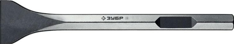 Зубило шестигранное ЗУБР ПРОФЕССИОНАЛ буран hex 28 лопаточное 80х400 мм [29372-80-400]