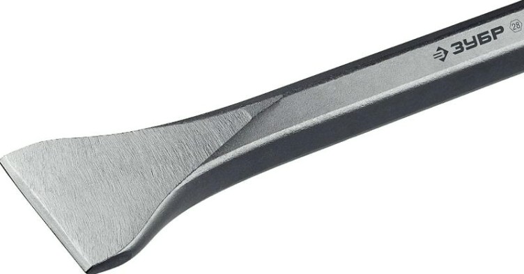 Зубило шестигранное ЗУБР ПРОФЕССИОНАЛ буран hex 28 лопаточное 80х400 мм [29372-80-400]