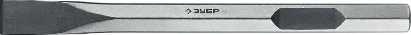 Зубило шестигранное ЗУБР ПРОФЕССИОНАЛ буран hex 28 плоское 35х400 мм [29372-35-400]