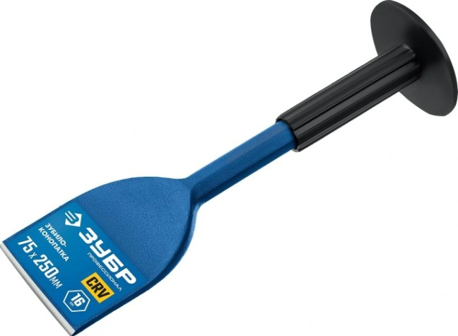 Зубило ЗУБР конопатка с протектором 75х250 мм [2123-75]