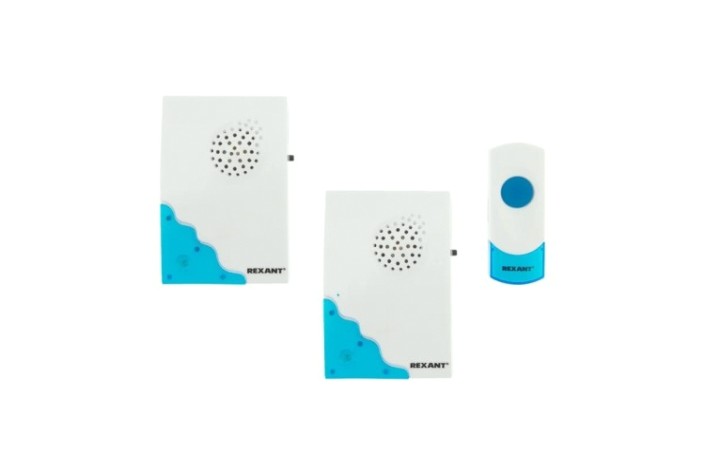 Звонок дверной REXANT 73-0050 беспроводной с двумя вызывными панелями