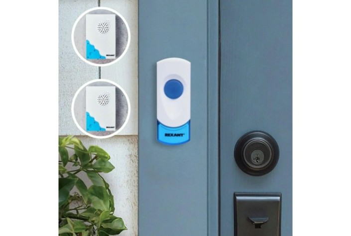 Звонок дверной REXANT 73-0050 беспроводной с двумя вызывными панелями