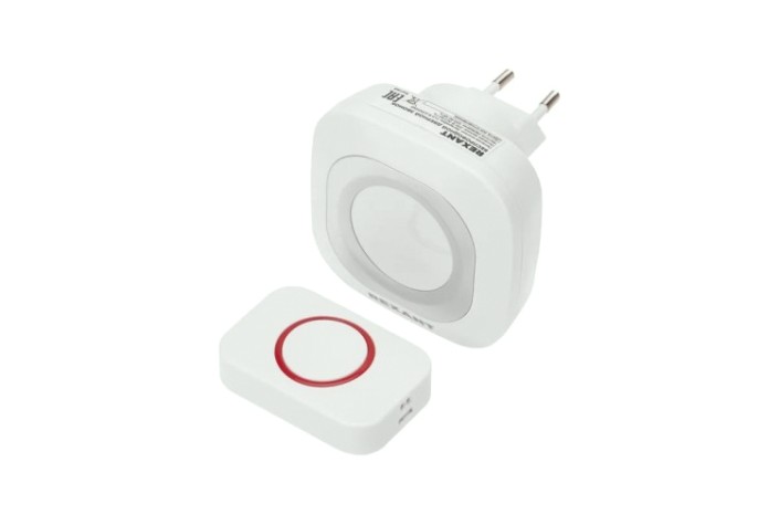 Звонок дверной REXANT 73-0090 беспроводной в розетку c цифровым кодированием