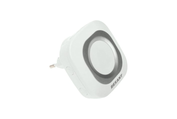 Звонок дверной REXANT 73-0090 беспроводной в розетку c цифровым кодированием